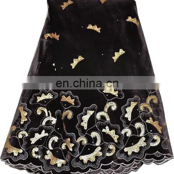 New Arrival Beautiful Embroidery African George Fabric(PVG14001) George Lace With Sequins photo-2