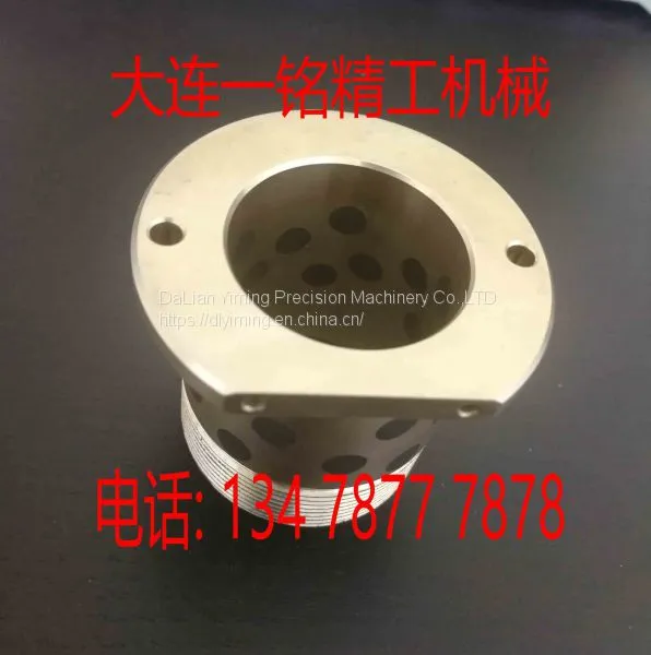 Copper Sleeve Copper Bushing Wear-resistant Oil-free Self-lubricating Bearing Wear-resistant High-force Brass Bushing Solid Lubrication Graphite Copper Sleeve. photo-5