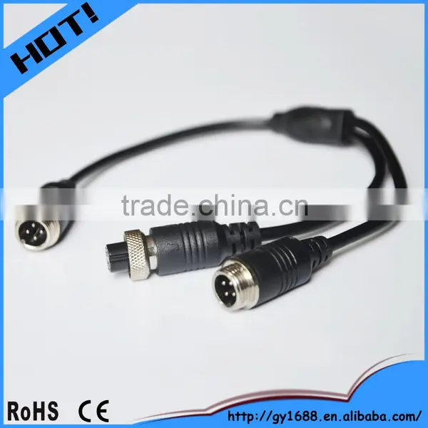 Waterproof 4 Pin Din Aviation Camera Cable Adapter 0.3m photo-2