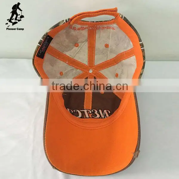 Professional Factory Supply Orange Hunting Embroidery Camo Snapback Cap photo-3