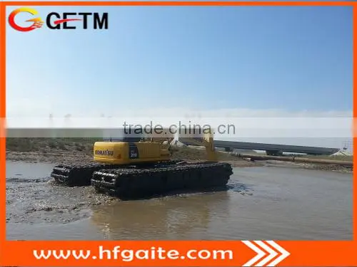 Floating Excavator Pontoons for 24T Excavator Assemble, Q345B Steel, Doosan Motor photo-3