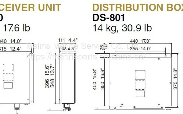 FURUNO DS-80 Transducer Tank FLUSH TYPE DS784 photo-2