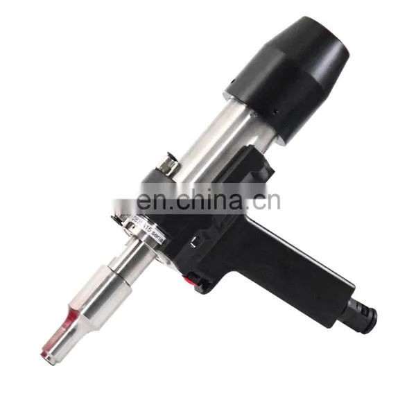 Factory Price Linggao 35kHz 1200W Portable Ultrasonic Handgun Plastic Spot Welder Fabric Welding Machine photo-2