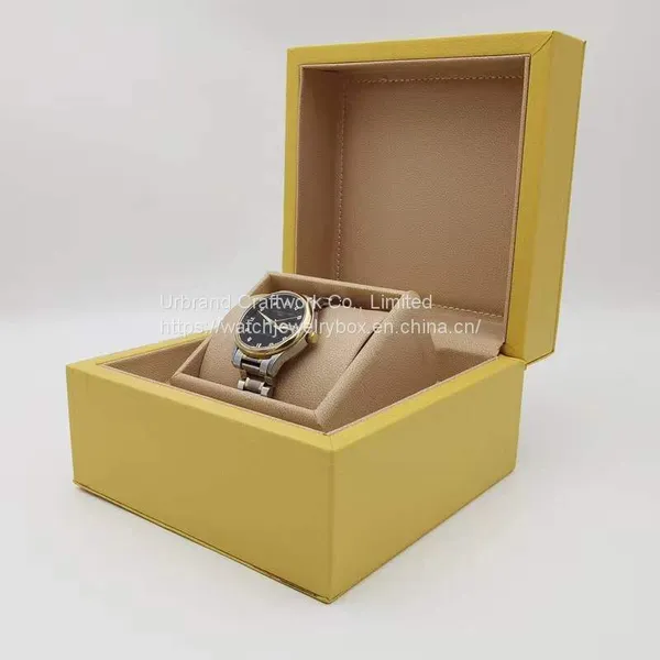 High-grade PU Leather Gift Box Watch Packing Box Brand Watch Collection Jewelry Storage Box Can Add a Logo photo-2
