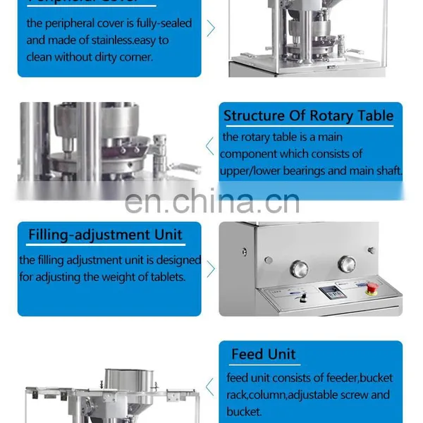 Automatic Electric Rotary Pharmacy Tablet Candy Press Machine 12600pcs/h photo-3