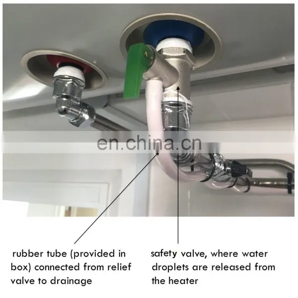 Electric and Solar Water Heater Brass Safety Valve 1/2