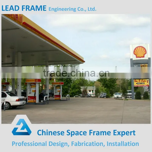 Environmentally-friendly Light Steel Space Frame Gas Filling Station photo-6