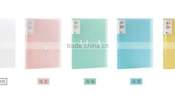 2015 High Quality Refiliable pp Display Pocket File Presentation Clear Book photo-3