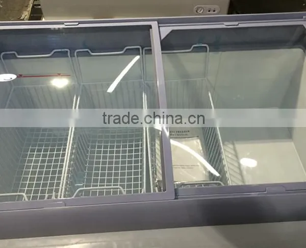 Glass Top Chest Freezer Showcase Sliding Glass Doors photo-6
