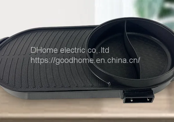 Mandarin Duck Hot Pot/Roast Pork and Rinse Roast Integrated Pot/Multi Functional Cooking Electric Hot Pot（Wechat:13510231336）