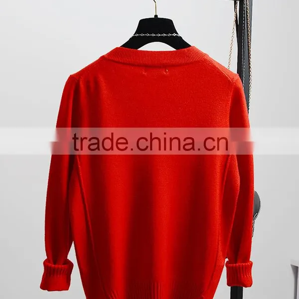 Hot Sale 2016 Fashion Design Pullover Sweater Knitted Sweater for Girls photo-2