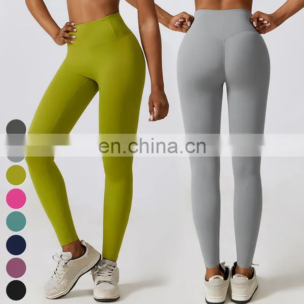 Breathable Quick Dry Tights Legging Custom Workout Wear Gym Fitness Pants Butt Lifting High Waist Yoga Leggings For Women photo-5