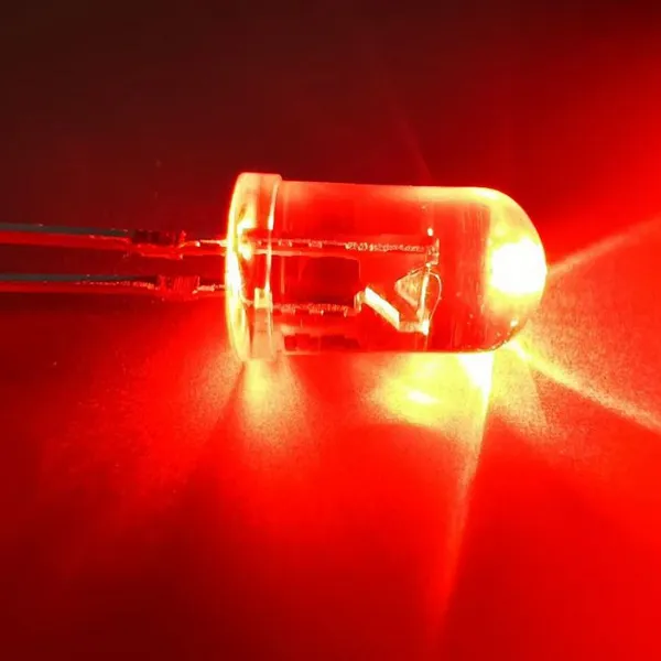 Ultra High Brightness LED Bead Yellow LED Light Emitting Diode 5MM Round Head Traffic Signal Dedicated Red Light photo-3