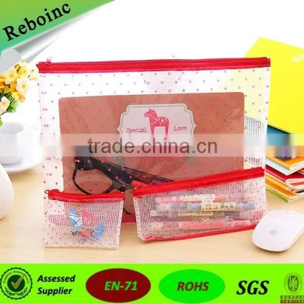 School Use Pvc Pencil Bag for Kids Pvc Pencil Case Bag for Teenagers Student Slider Zipper Pvc Pencil Bag photo-2