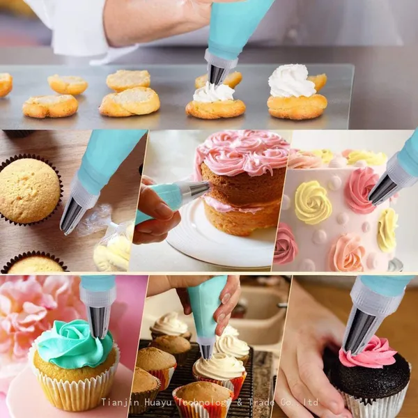 Fondant Turntable Piping Tips Pastry Baking Tools Cake Decorating Supplies Kit Cake Decorating Tools photo-3