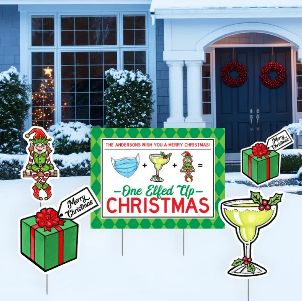 Wholesale Custom PP Corrugated Plastic Christmas Yard Decoration Signs