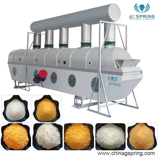 Industrial Vibrating Fluidized Bed Dryer Machine for Breadcrumb Production Line Food Processing Drying Equipment