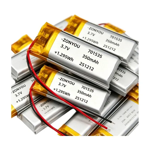 Factory Direct Sale 701535 Pouch Cell 350mAh 3.7V Lithium Polymer Battery 500 Cycles for Small Household Appliances Electronics photo-4