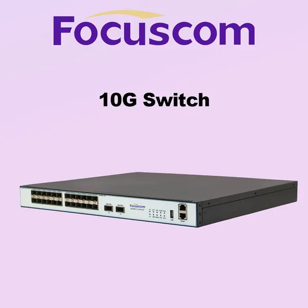 L3 Managed 10G Fiber Switch, 24-Port SFP+ With 2-Port 100G QSFP28 Uplinks, High-Performance Networking Aggregation Layer Switch Focus S5863-24X2C photo-3