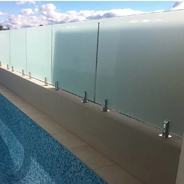 Frameless Glass Railing Base for Swimming Pool Fencing SS316 Mirror Finish Base Plate Bolt Down Saltwater Resistant photo-3