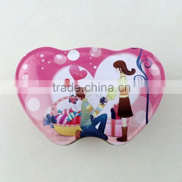 Unique Design Heart Shape Tin Cans for Chocolate for Gift photo-2