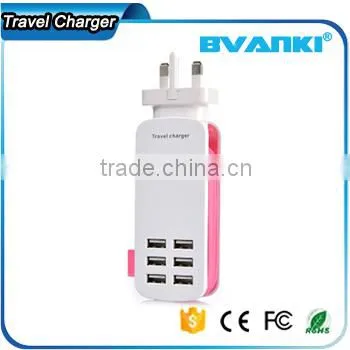 2016 New OEM High Quality Factory 6 Port Usb Charger for Iphone 7 US EU UK AU Plug Charger With Multi USB Wall Charger photo-4