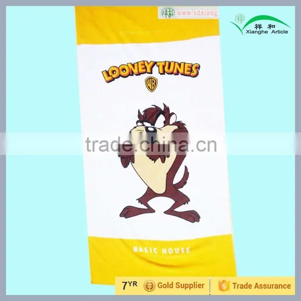 Cotton Beach Towel With Cartoon LOGO for Home Appliances