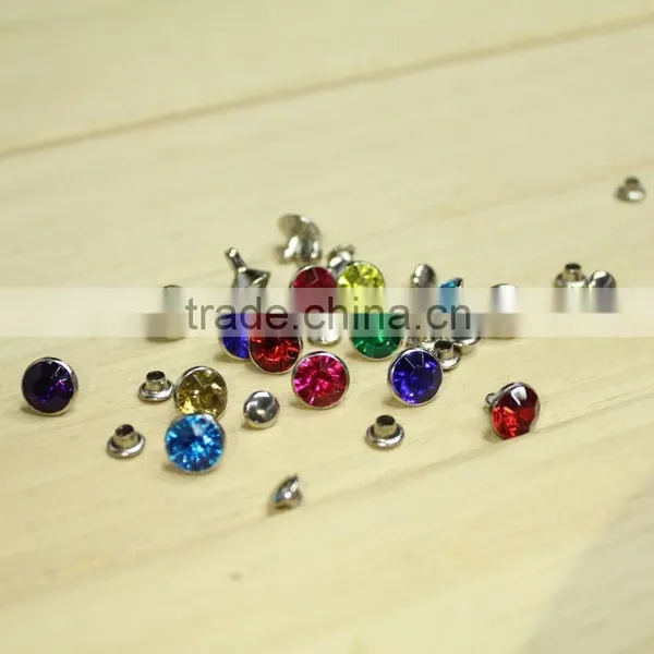 Wholesale Cap diamond rivet crystal rivets for garment