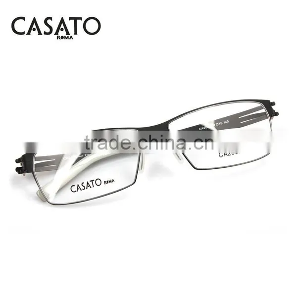 CASATO Modern Elastic Thin Stainless Steel Glasses With Myopia Lens photo-2
