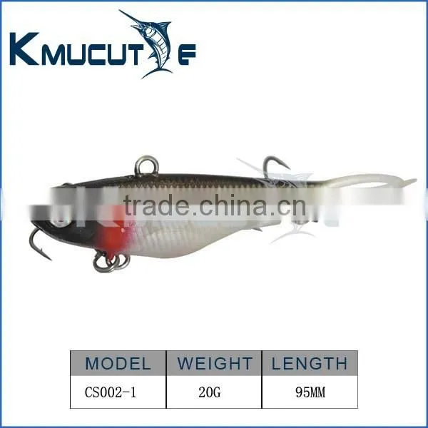 2016 New MASK S VIBES Soft Plastics Fishing Vibe Lure Blade Soft Vib Lures photo-6