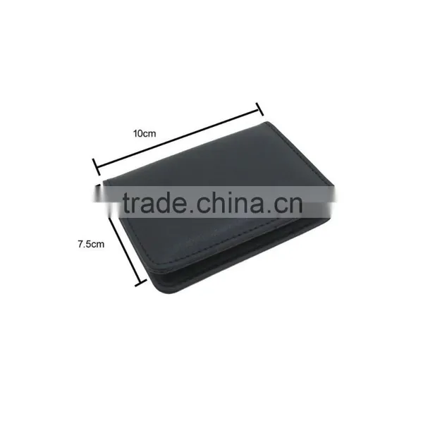 Lambskin Leather Card Holder/Leather Wallet for Mens/Leather ID Card Holder
