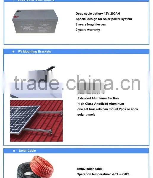 High Quality and Good Price 2KW/48V Off Grid Solar Power System Kits For Home Use photo-2