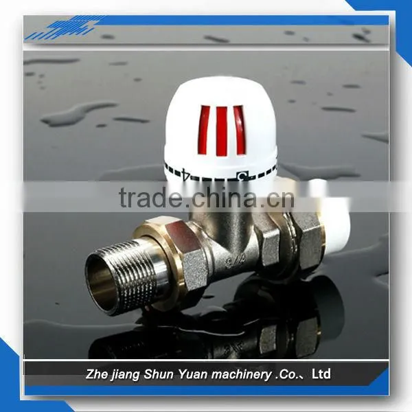 2013 Thermostatic Radiator Valves Straight Ball Valve Brass Valve Copper Ball Valve for Ppr Pipes