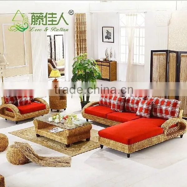 Modern Interior Wicker Handicraft Hand Woven Living Room Sofa Couch Set Natural Rattan Indoor Furniture Quality Choice