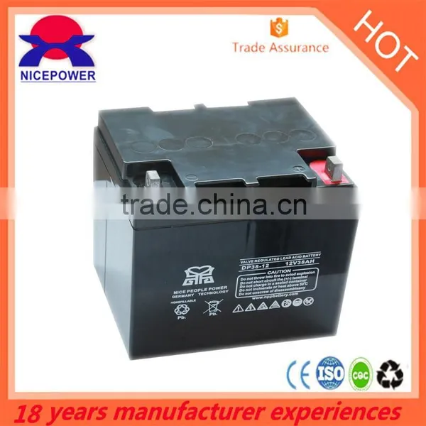 mf Battery 12V38Ah Storage Solar Lead Acid in Rechargeable Battery 24v