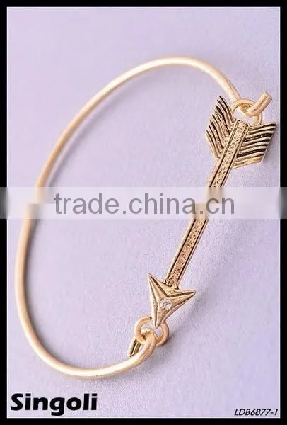 Arrow Bangle Bracelet Gold Stack Bangle Vintage Retro Trending Jewelry photo-2