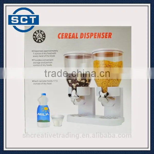 Double Cereal Dry Food Dispenser Container photo-5