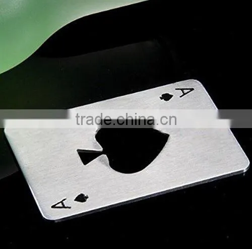 Credit Card Size Casino Poker Shaped Bottle Opener photo-5