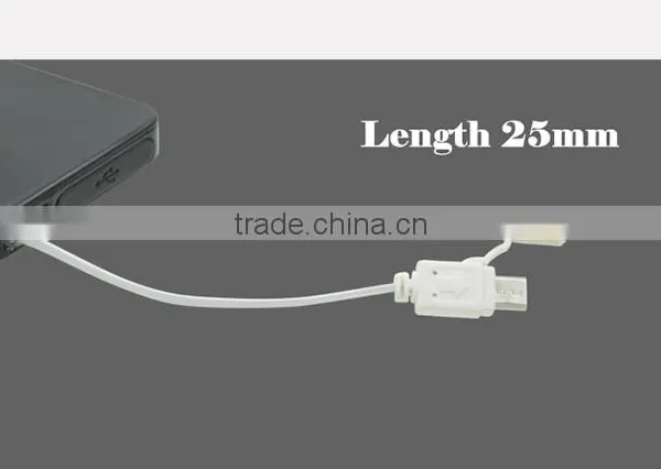 Original PengTeng-K82 3500mAh Capacity Retractable Power Bank Ultrathin Portable External Battery Backup Charger for Traveling photo-5