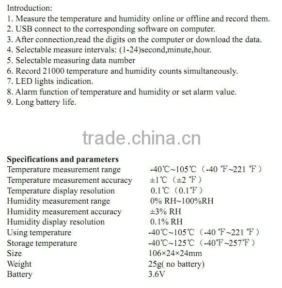 Temperature and Humidity Datalogger photo-3