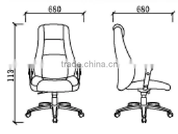 Office Factory Hot Sell Design Swivel Executive Modern Leather Office Chair GZH-CK0012 photo-3