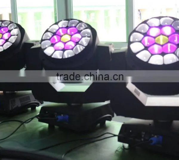 High Quality Beye LED Moving Head Zoom 19pcs RGBW 4in1 15W Moving Head LED Beam Wash 10K LED Light photo-3