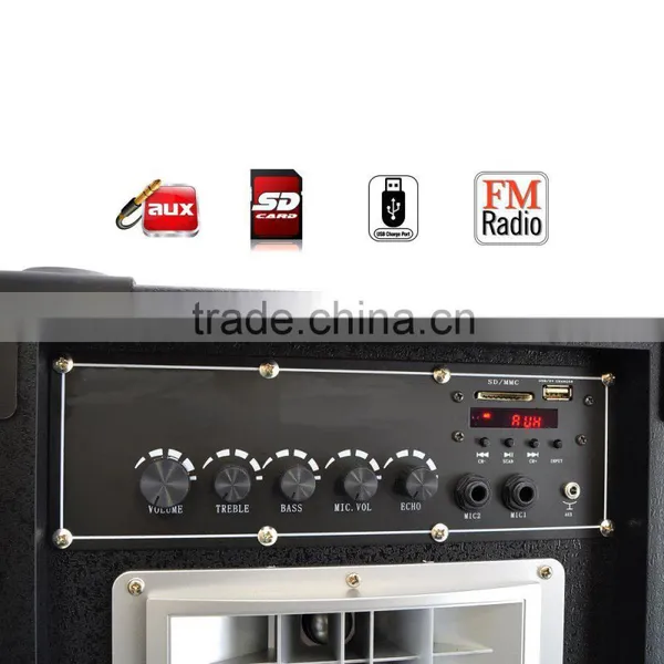 Disco Jam 600 Watt 2-Way PA Speaker System, SD Card Reader, FM Radio, AUX/MP3 Input, USB Charging photo-3