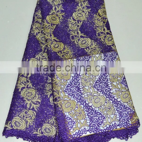 New Style Applique Embroidery Lace Fabric Flower Girl Dresses African Lady Clothes photo-4