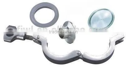 SS304 SS316L Sanitary Blind Cap/blank+ferrule+gasket Whole Clamp Set photo-4