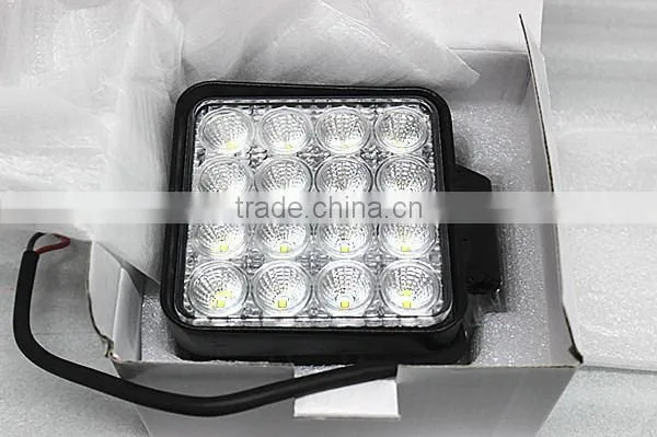 "Wholesale"12v Driving Working Square 48w LED Off Road Work Lights,auto Waterproof Led Work Lamp for Suv,utv,atv photo-4