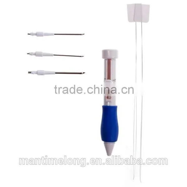Three Sized Embroidery Stitching Needle Punching Punch Craft Tool Kit 2 Threader photo-3