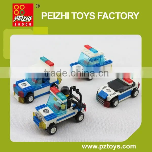 PEIZHI Police Series DIY Educational Plastic Toys Building Blocks