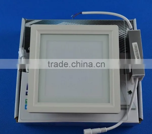 Hot Sale Wholesale Square Glass LED Panel Ceiling Mount Light 12W photo-4