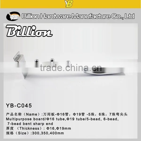 Original Manufacturer Slat Wall Display Hook Hanging Hook With 6 Balls Pipe Hook photo-6
